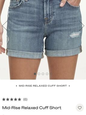 Splendid Mid-Rise Relaxed Cuff Shorts - Denim Size 25